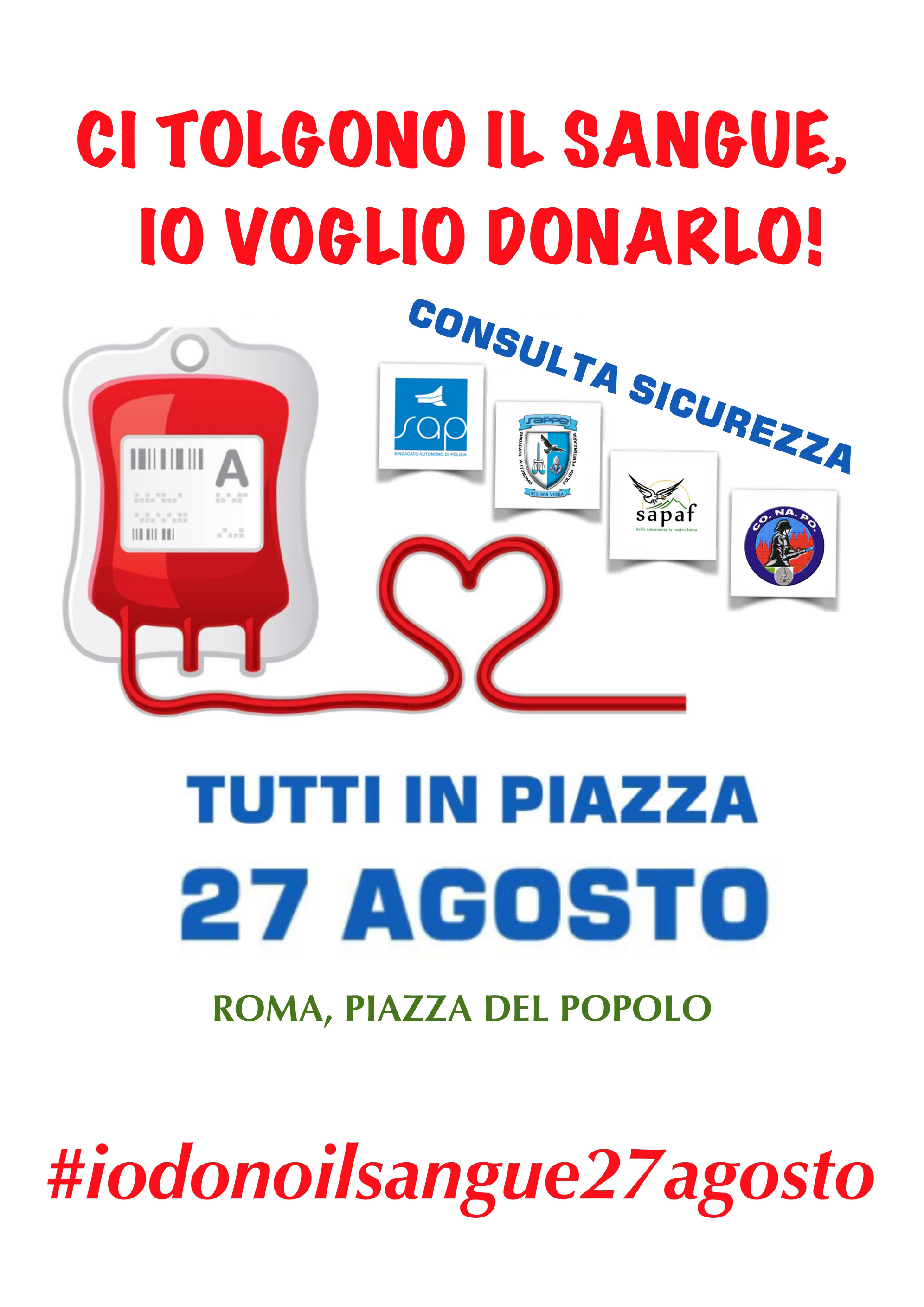 Ci tolgono il sangue, io voglio donarlo – parte la campagna sui social network – collega condividi e diffondi!
