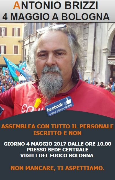 Il segretario generale Antonio Brizzi incontra i colleghi di Bologna in assemblea