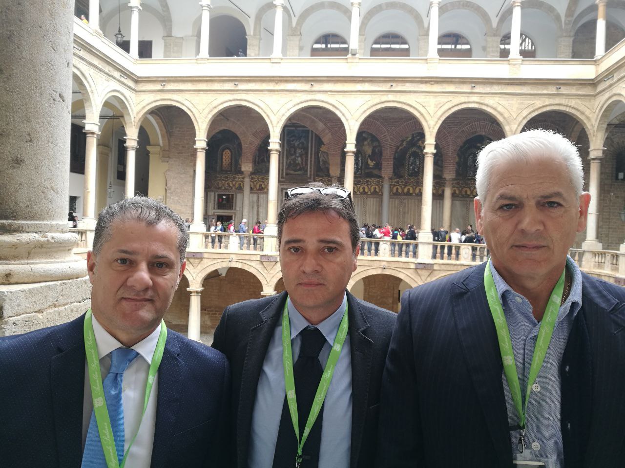 Da sinistra: Benedetto Chiavello, Giacomo Vespo, Giuseppe Musarra