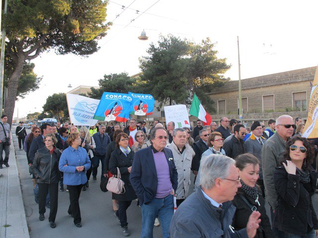 La manifestazione di Lecce